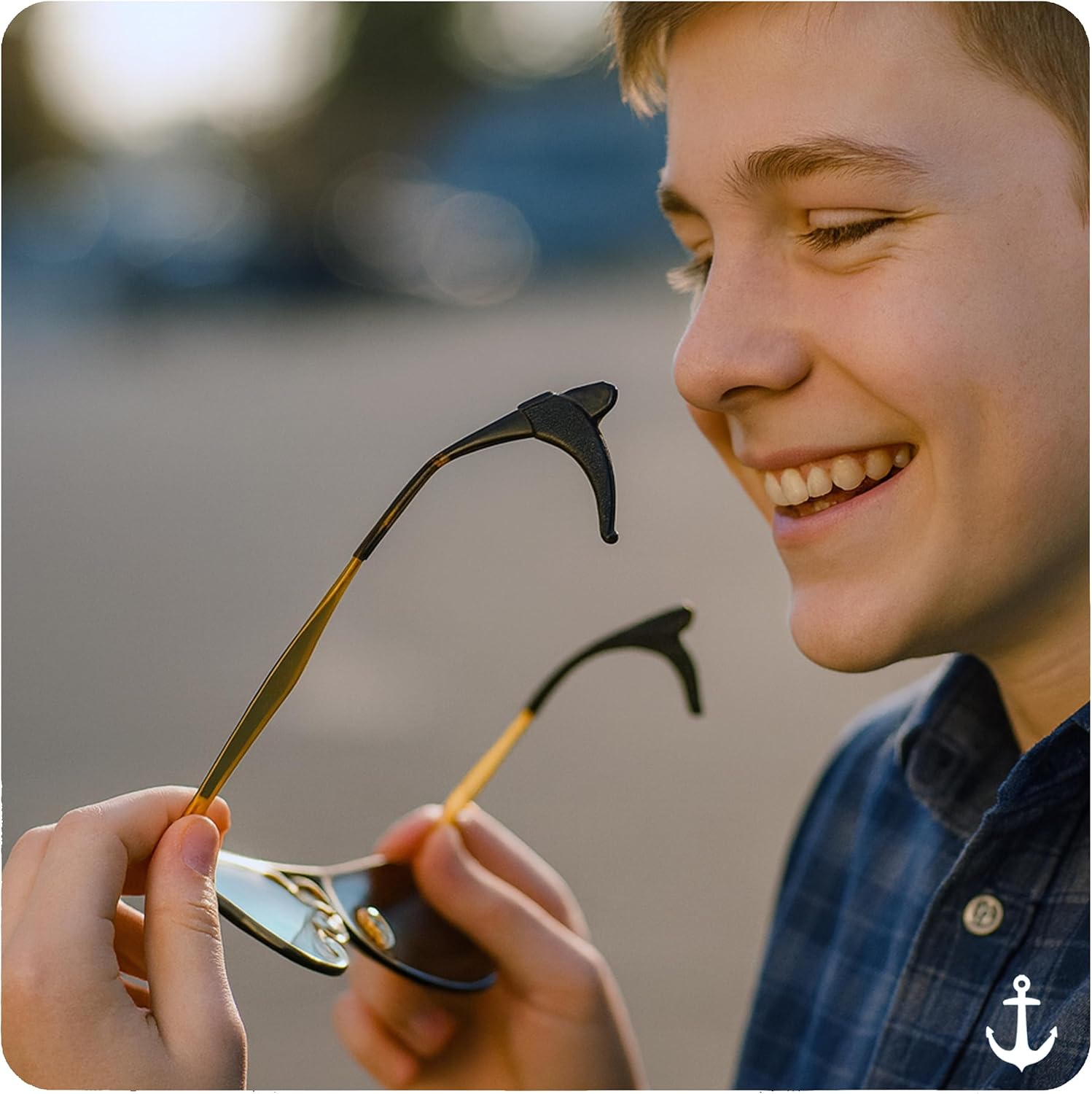 Anchor Glasses Grips Kids Anti-Slip Glasses Ear Hooks 12 Pack
