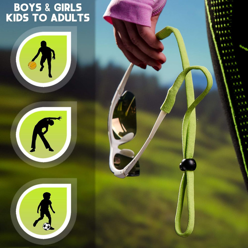 Anchor Sunglasses Straps 6-Pack Adjustable Sports Glasses Strap for Kids and Adults