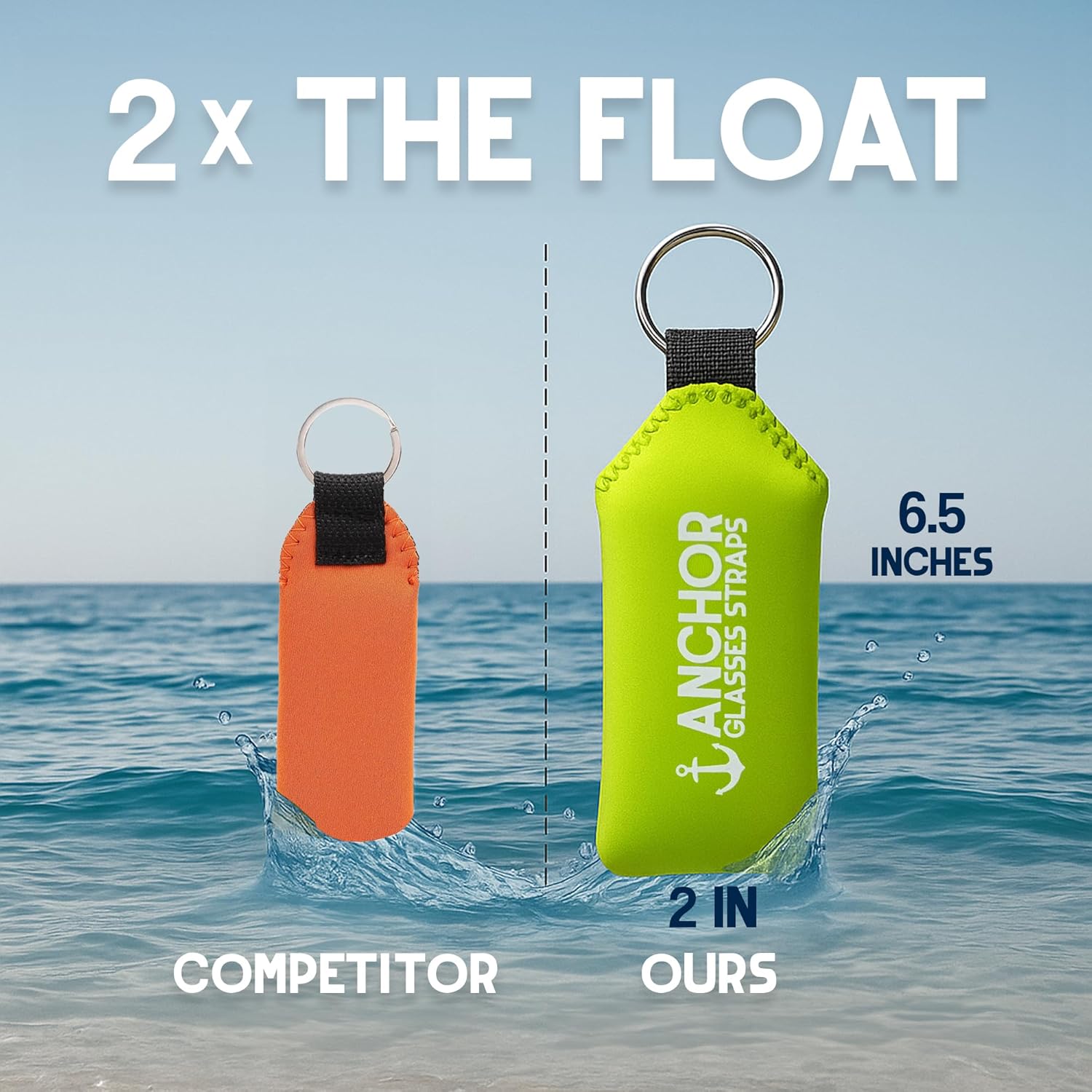Waterproof Floating Keychain XL