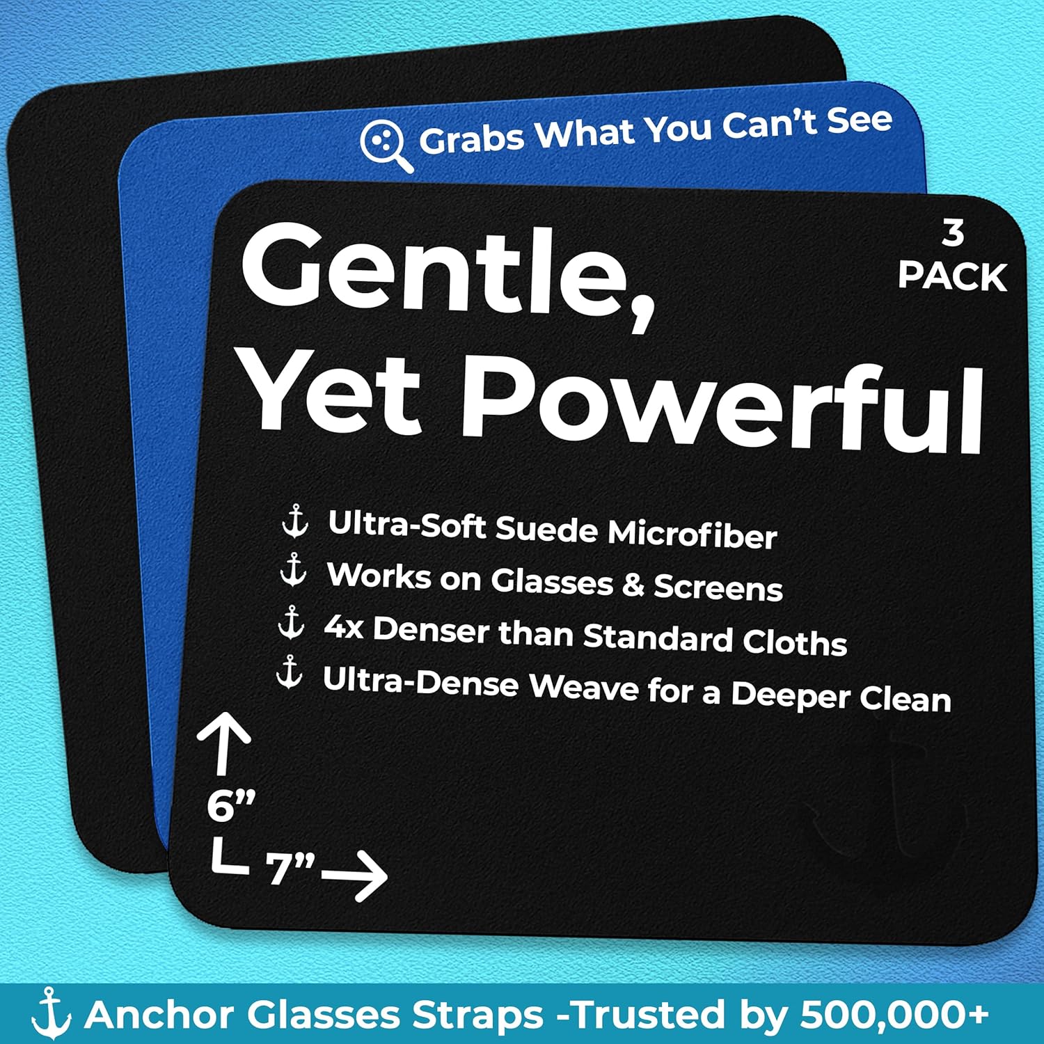 Anchor Microfiber Glasses Cleaning Cloths