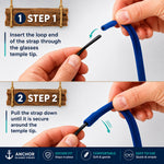 Anchor Sunglasses Straps 4-Pack Adjustable Sport Eyewear Straps