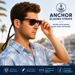 Anchor Sunglasses Straps 4-Pack Adjustable Sport Eyewear Straps