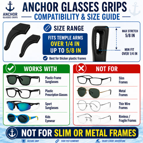 Anchor Glasses Grips Anti-Slip Ear Hooks