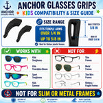 Anchor Glasses Grips Kids Anti-Slip Glasses Ear Hooks 12 Pack