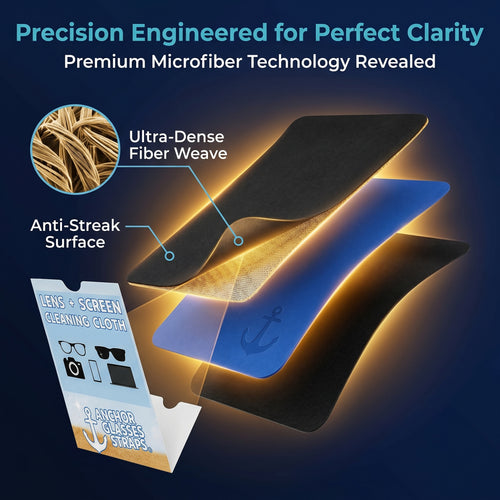 Anchor Microfiber Glasses Cleaning Cloths