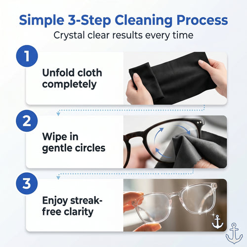 Anchor Microfiber Glasses Cleaning Cloths