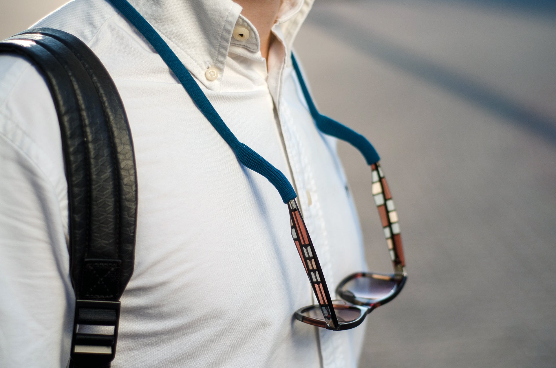 After - Sunglasses secured with Anchor Strap